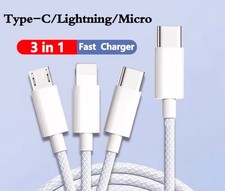 2Pack - 3 in 1 USB C Cable 60w