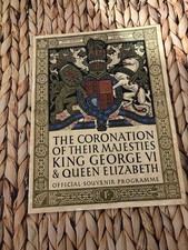 THE CORONATION OF THEIR MAJESTIES KING GEORGE VI & QUEEN ELIZABETH PROGRAMME 