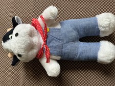 Small cuddly cow teddy, child's toy