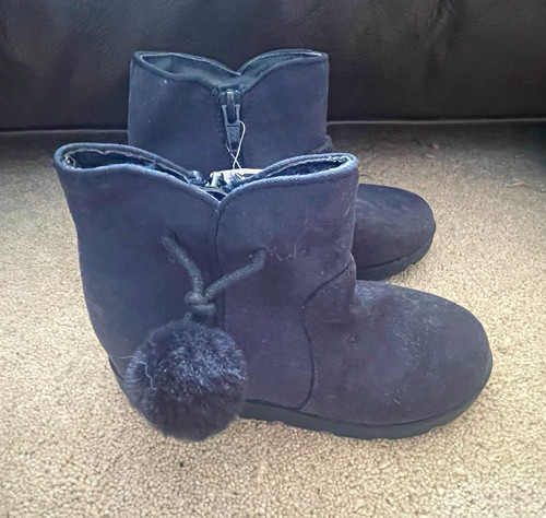 Girls navy ankle bootie - girls,