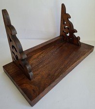 Vintage Wooden Book Ends Wall