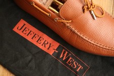Jeffery West Tan Brown Leather