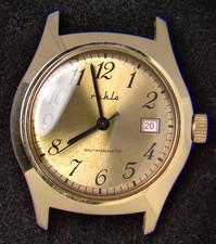 Ruhla Germany Gold-Tone Dial