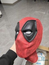 Deadpool 3 Mask Wade Wilson Mens Cosplay Prop Red Mask Halloween High Quality 