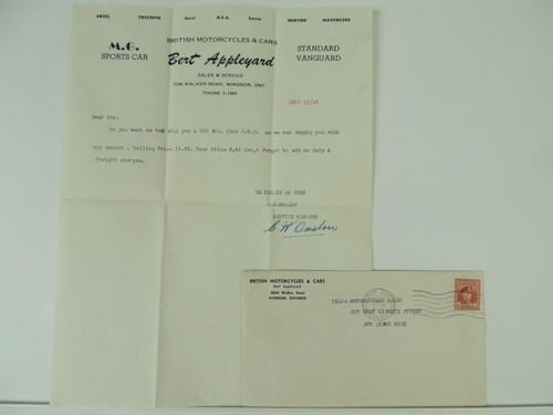 Vintage 1949 signed dealer - vintage,