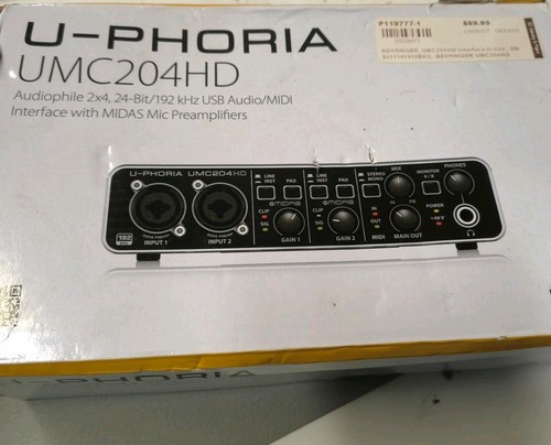 Behringer phoria umc204hd - behringer,