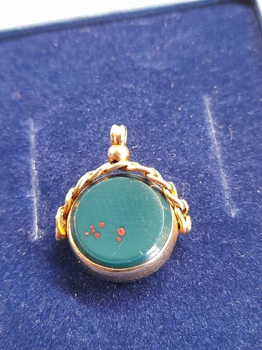 Vintage 9ct gold bloodstone - vintage,