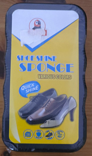 Shoe shine sponge quick - shine,