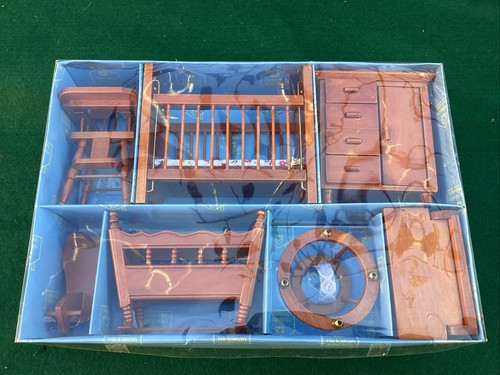 Wooden dolls house furniture - wooden,