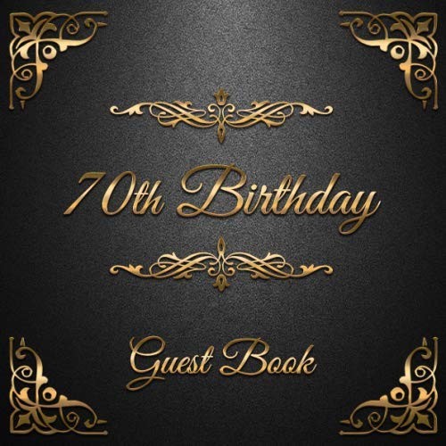 70th birthday guest - birthday, book