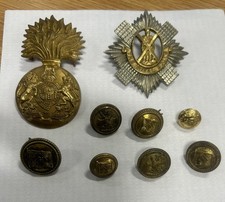 British Military Badge Fuseliers Royal Scots Glengarry Buttons Etc CB1