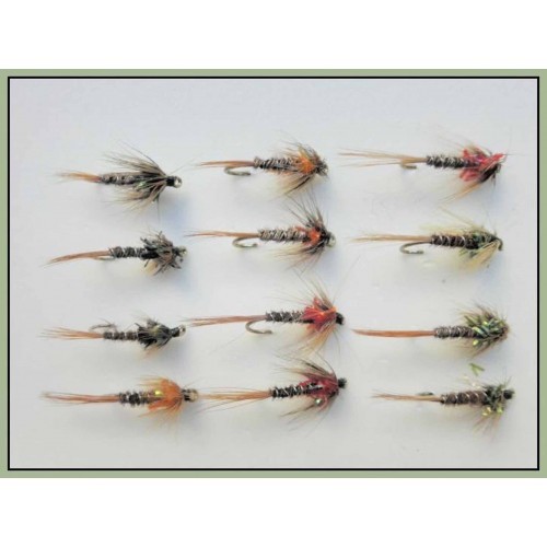 Cruncher trout flies pack - cruncher,