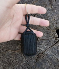 Black cork floating nautical key chain Sailor float key ring Monkey fist Yacht k