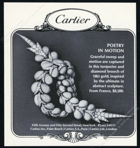 1965 cartier jewelry turquoise - 1965,