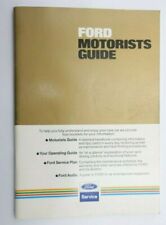 1982 Ford Cars Motorists Guide