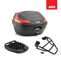 Givi Top Case Kit Black 37L B37N+Plate Triumph Bonneville T100 2020 2021 22