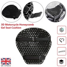 Motorcycle Honeycomb Gel Seat Comfort Cushion Pillow Pad Relief Pressure Cover