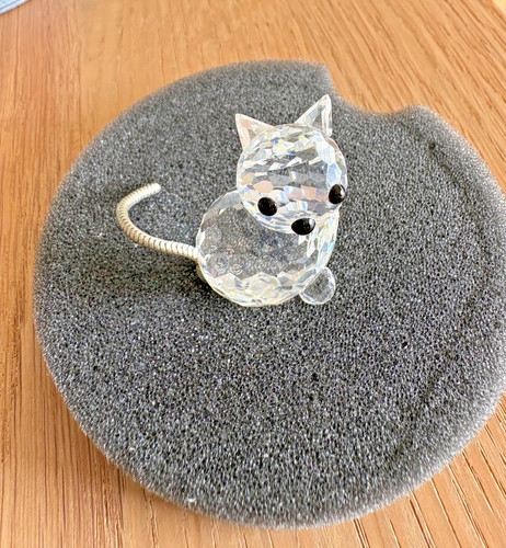Swarovski crystal mini cat - swarovski,