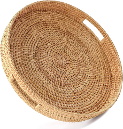 Hand woven round - hand-woven, rattan