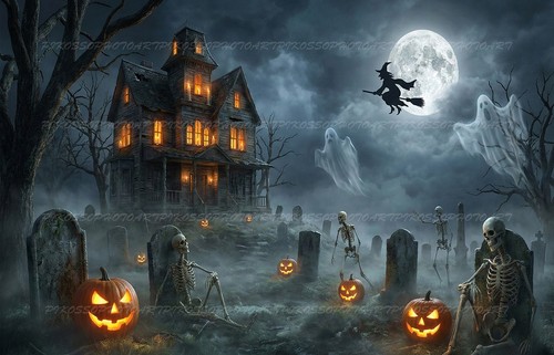 Haunted cemetery gothic - cemetery,