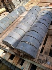 Reclaimed Half Round Blue /