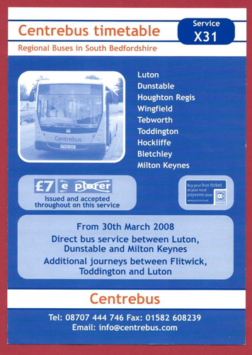 Centrebus x31 luton - centrebus,