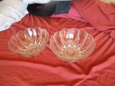 Set of two cut glass punch