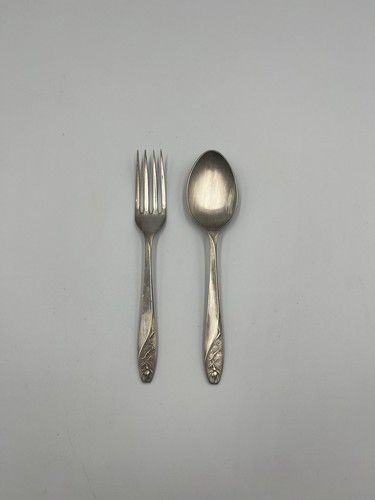 Vintage silver plated - fork, and