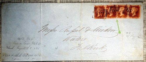 1856 rate cover - 1856, penny