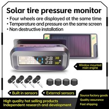 T14 Solar TPMS Monitor | 360° Rotate, High Accuracy, Internal/External Sensors