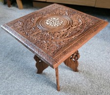 Indian Carved Wooden Table