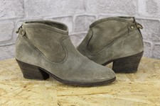 GREY SUEDE ANKLE WEATERN BOOTS