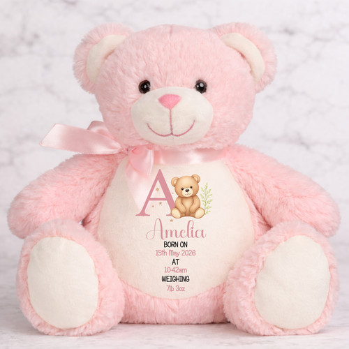 Personalised teddy bear - personalised, baby