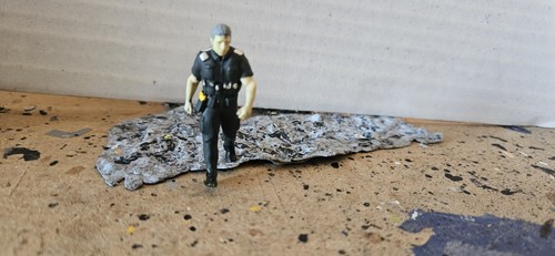 Scale3d painted figure - painted, police
