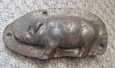 Antique Pig Chocolate Mould  5 1/2 " Long