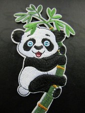 PANDA EMBROIDERED BADGE SEW ON / IRON ON PATCH