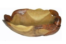 WOOD ART TURTLE HAND CARVED
