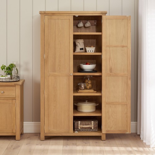 Pantry cupboard marbury oak - pantry,