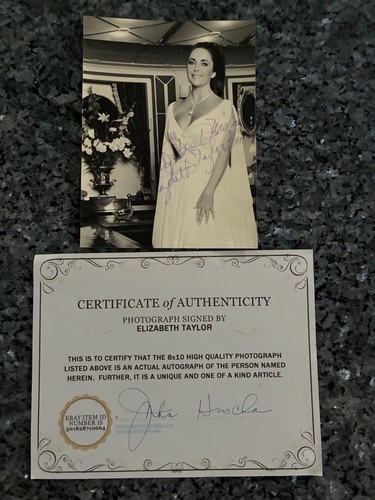Vtg elizabeth taylor signed - vtg,
