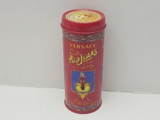 Vintage 1994 Versace Red Jeans Woman 75ml Perfume Tin Case Container Empty 90s