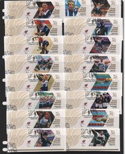 GB 2012 Paralympic Gold Medal winners stamps complete set 34 single used stamps