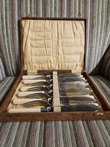 Vintage fish cutlery - fish, 12-piece