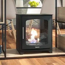 Henley Hazelwood Double Sided Bio Fire Stove