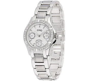 Diamonique silvertone sub dial - diamonique,