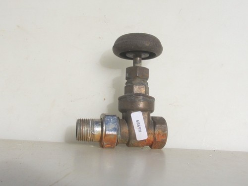 Vintage brass radiator tap - brass,
