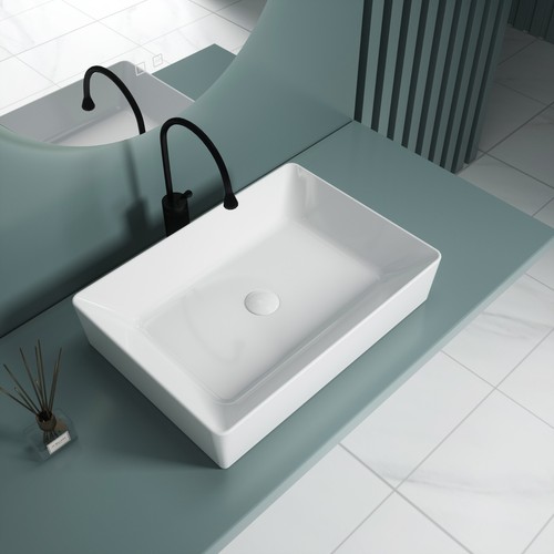 Bathroom wash basin ceramic - wash,