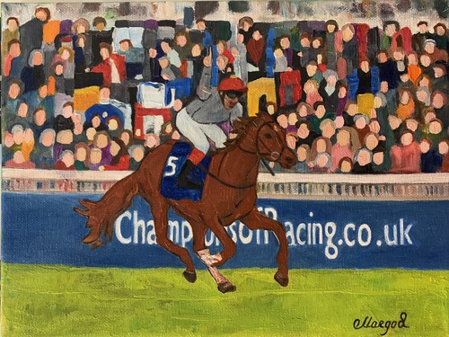 Original oil painting - painting, horse