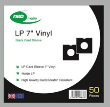 Pack of 50 Black 7" LP Vinyl