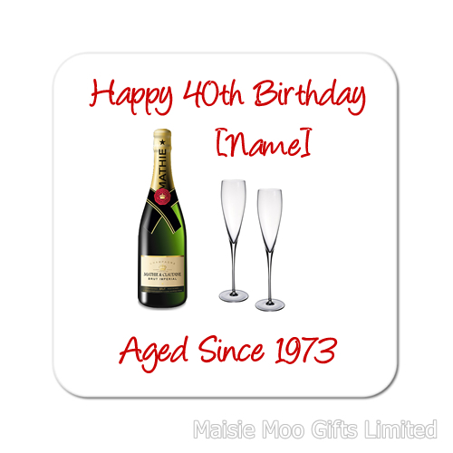 Personalised champagne glasses - personalised,