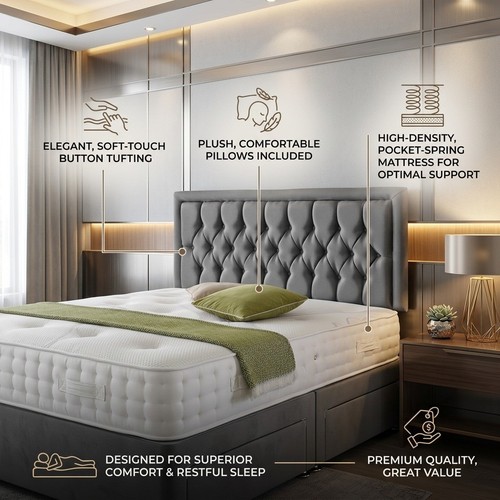 Royal chesterfield headboard - royal,